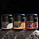 Kit Foco, Energia e Equilíbrio Lion's Mane + Cordyceps Militaris + Reishi | Extrato em Pó 100gr